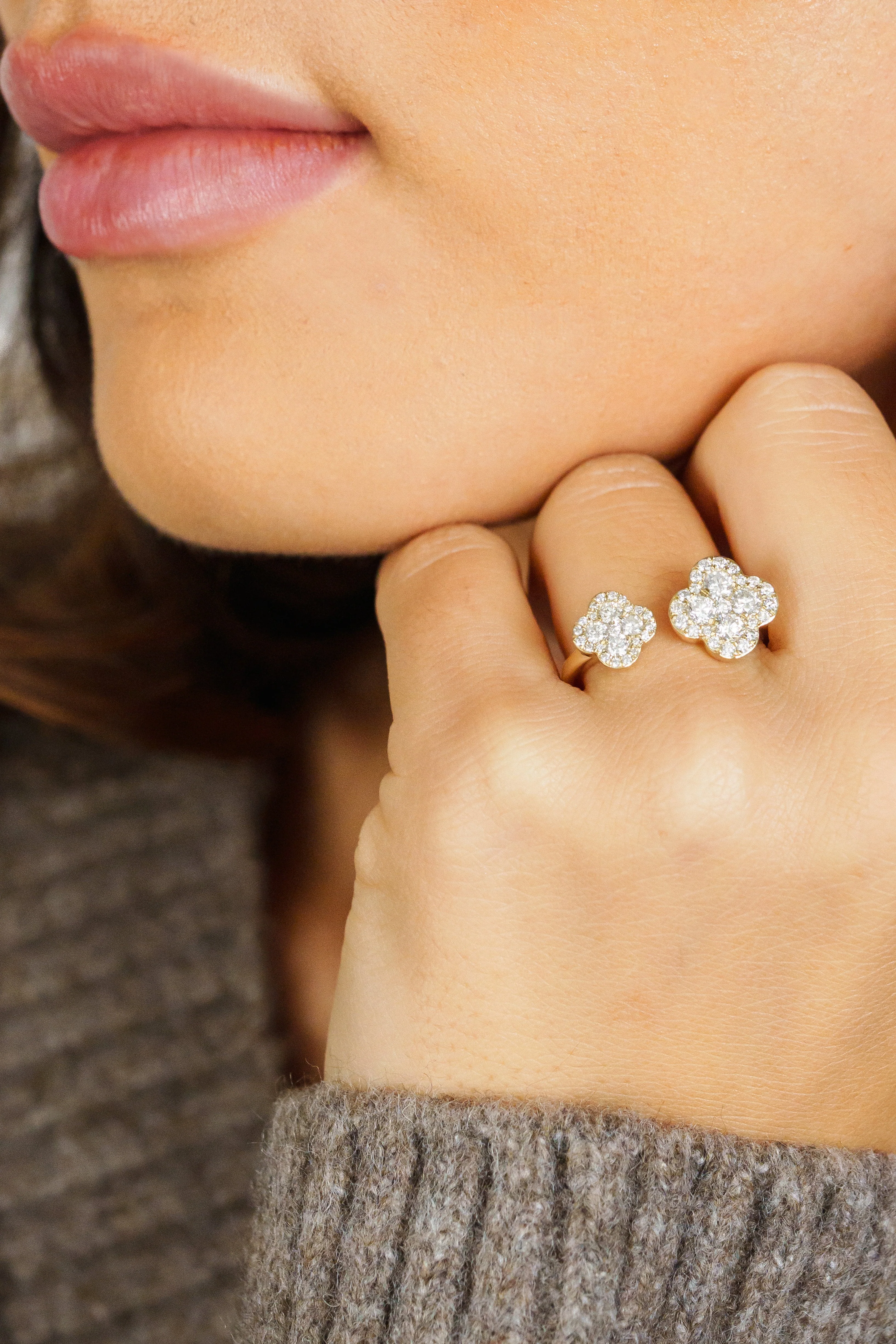 2-Stone Blossom Ring - Image 2
