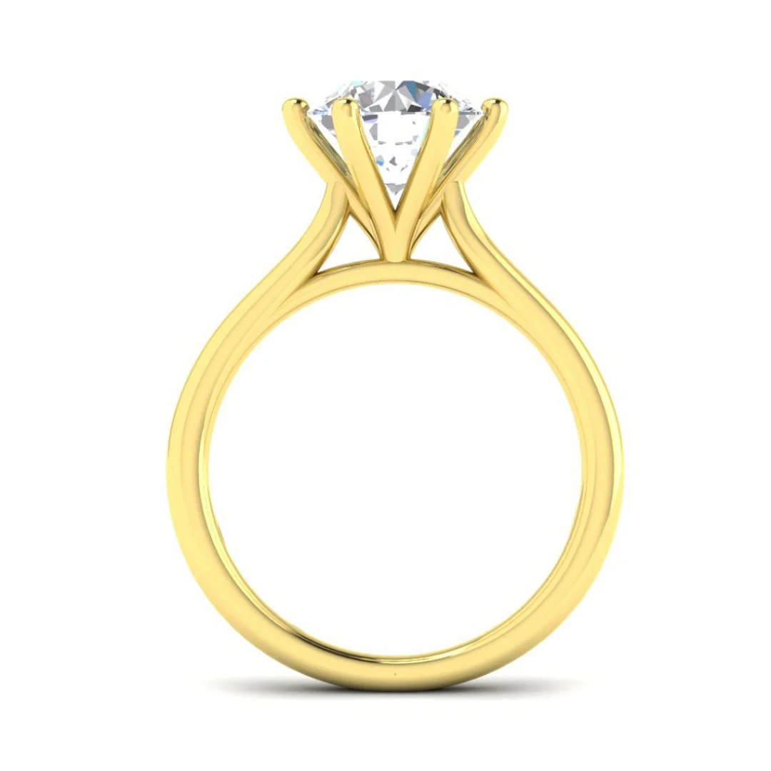 6-Claw Solitaire Ring - Image 2
