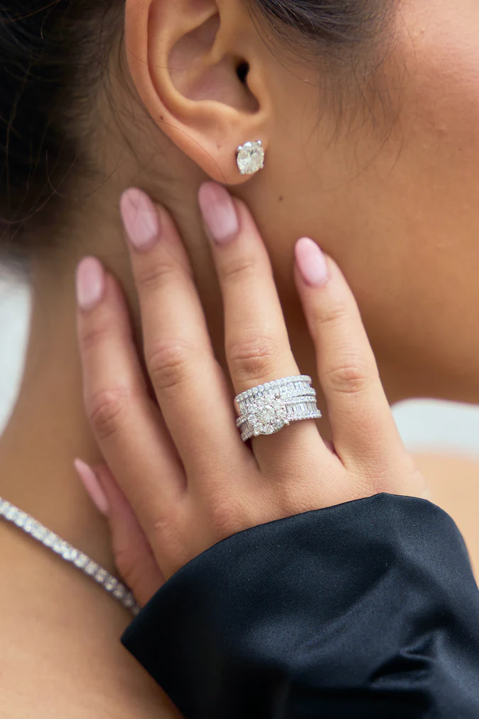 Baguette Diamond Bridal Set - Image 2