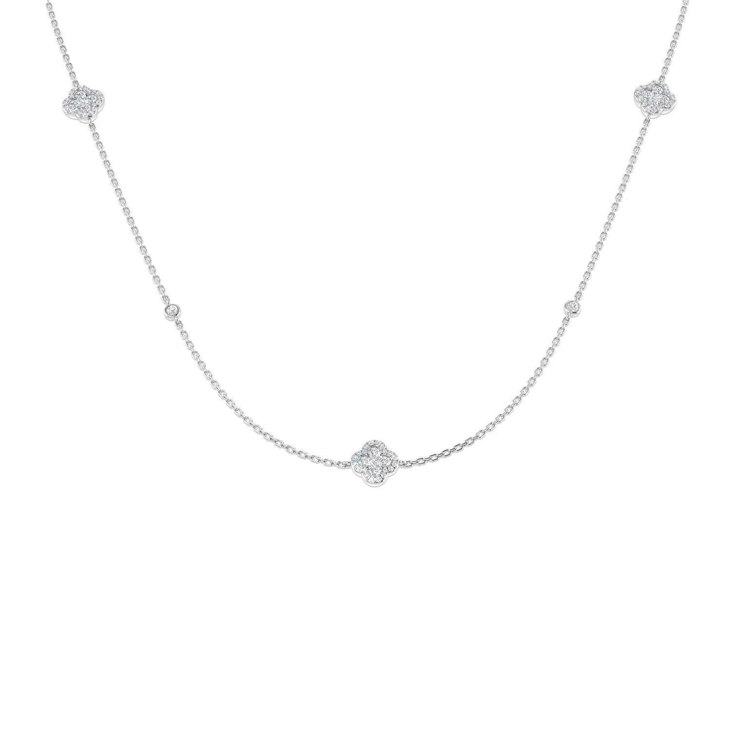 Double-Layered Clover Necklace - Image 5