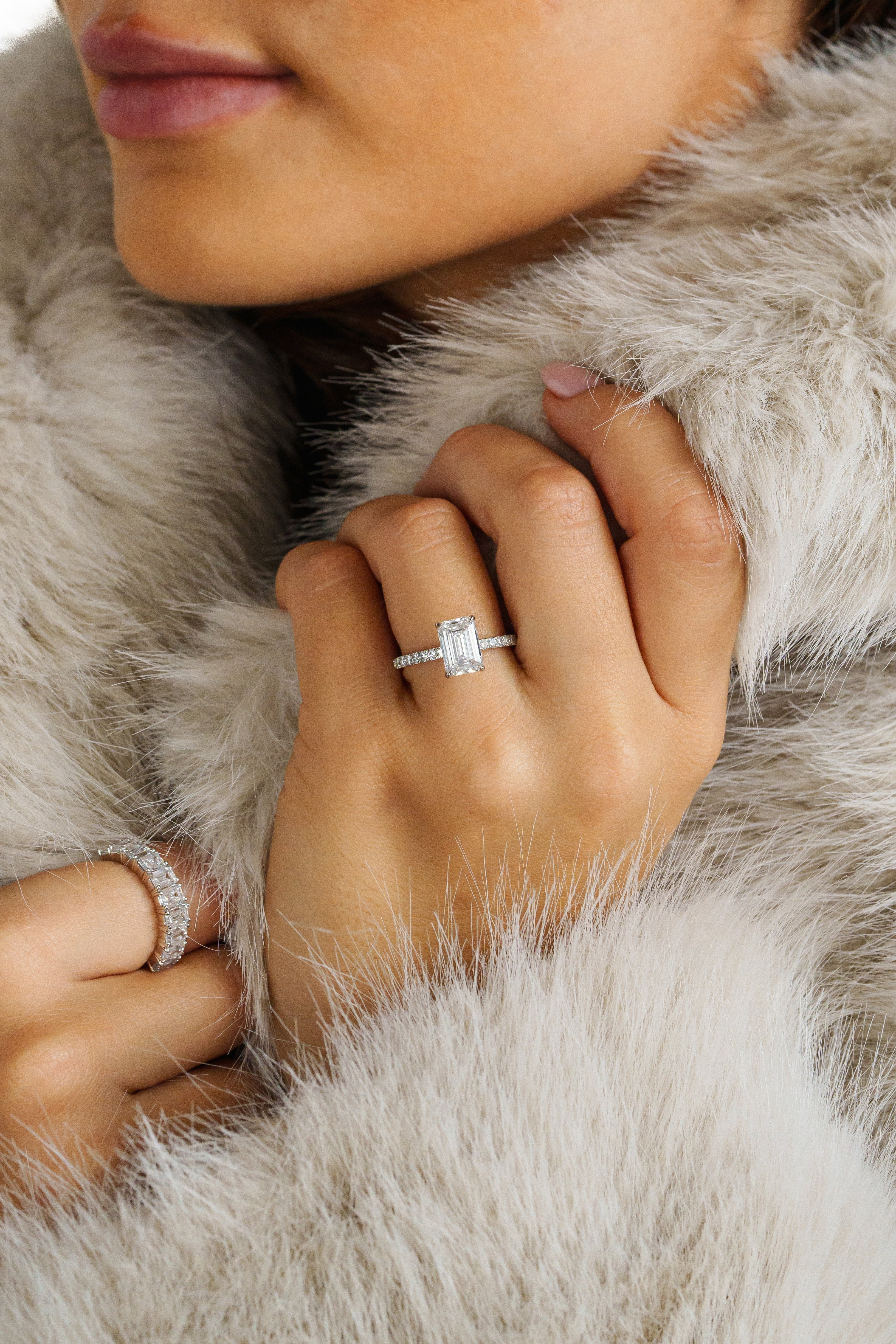 Emerald-Cut Solitaire Diamond Ring - Image 3