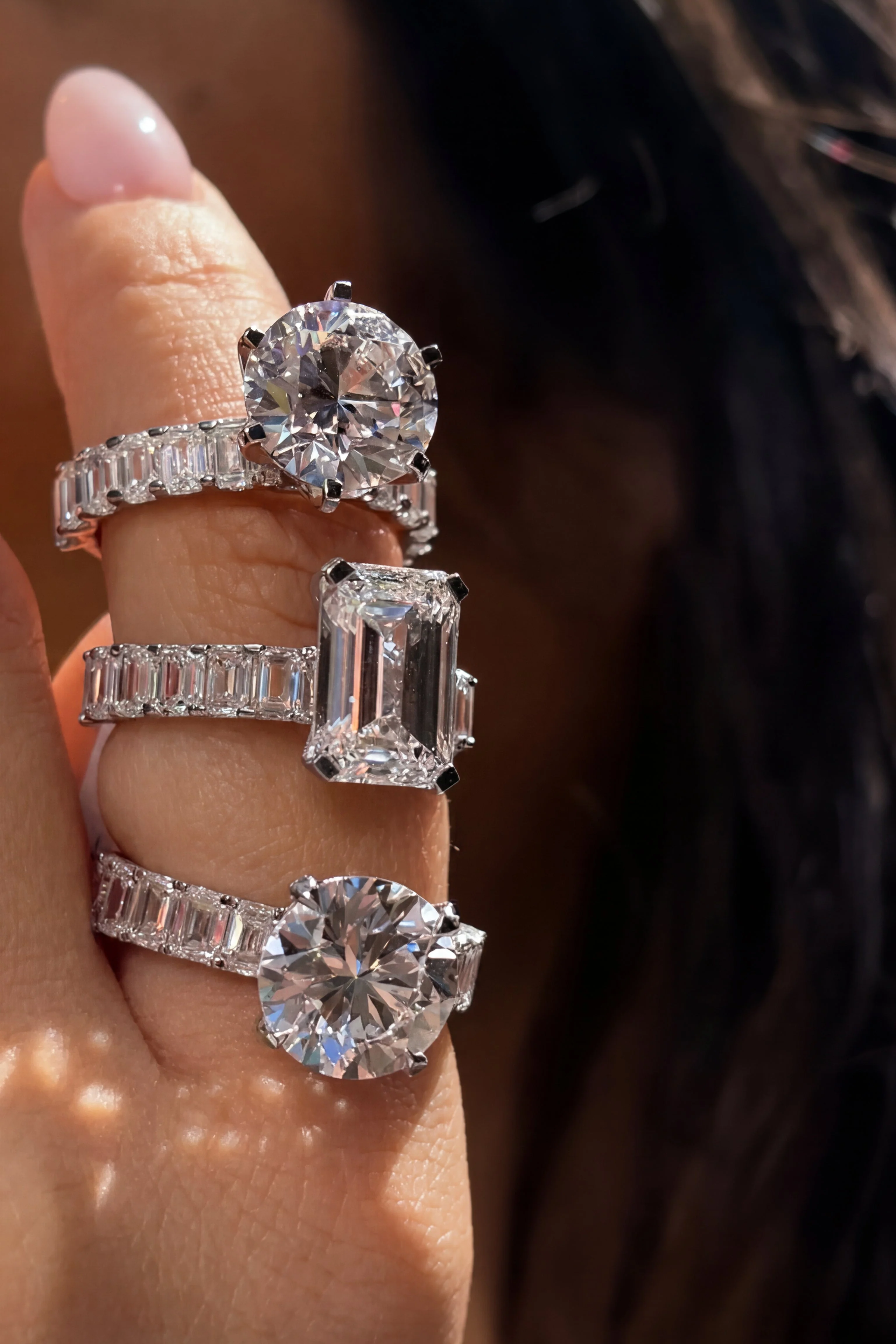 Empress Setting Emerald Ring - Image 2