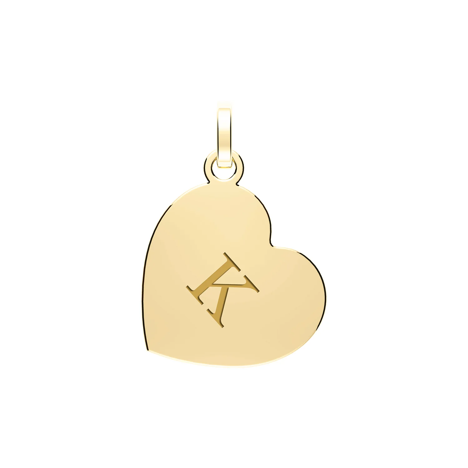 Engraved Initial Heart Pendant - Image 13