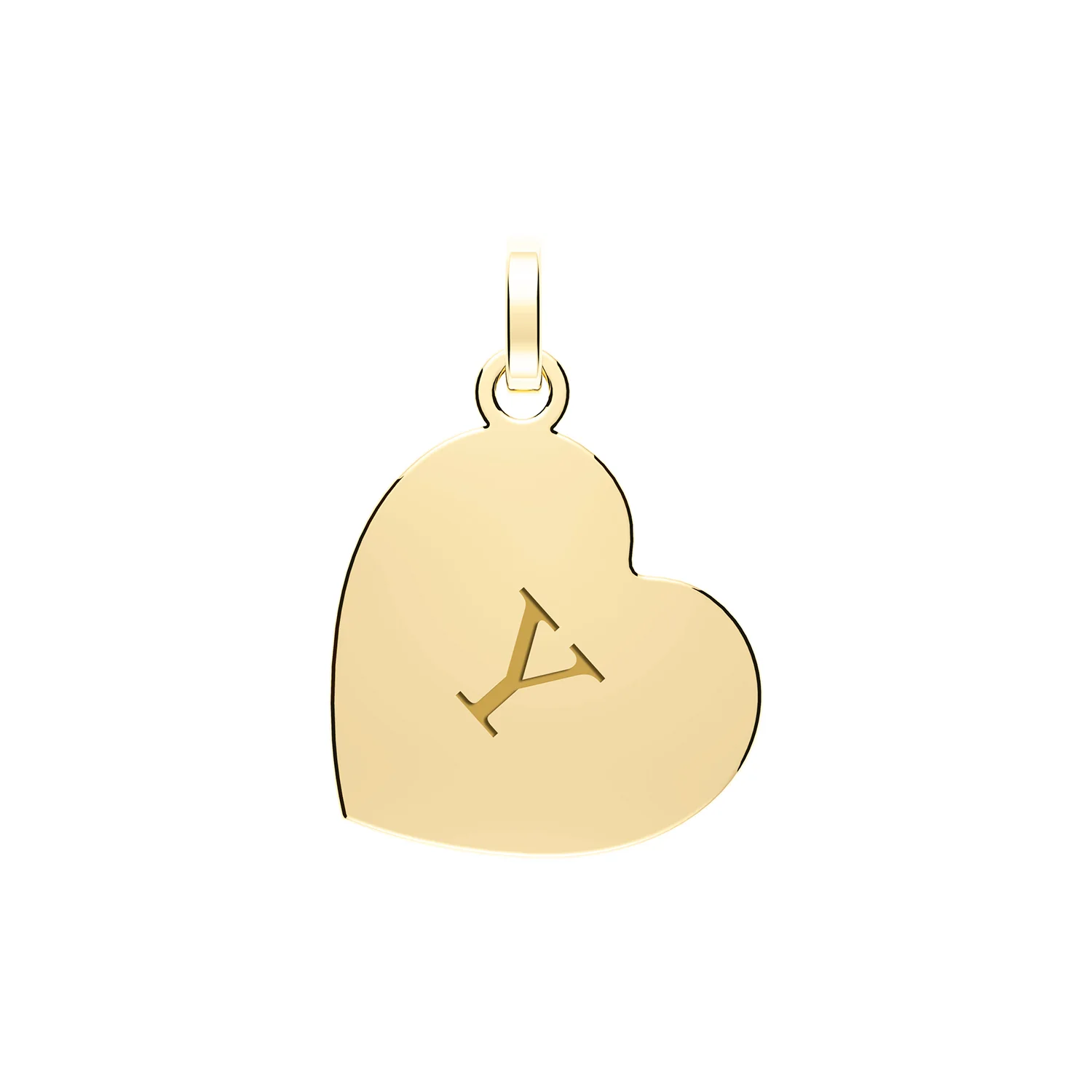 Engraved Initial Heart Pendant - Image 23