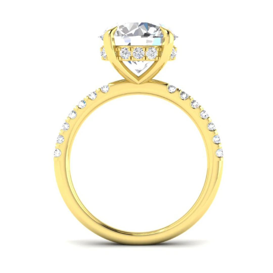 Round Halo Diamond Band - Image 9