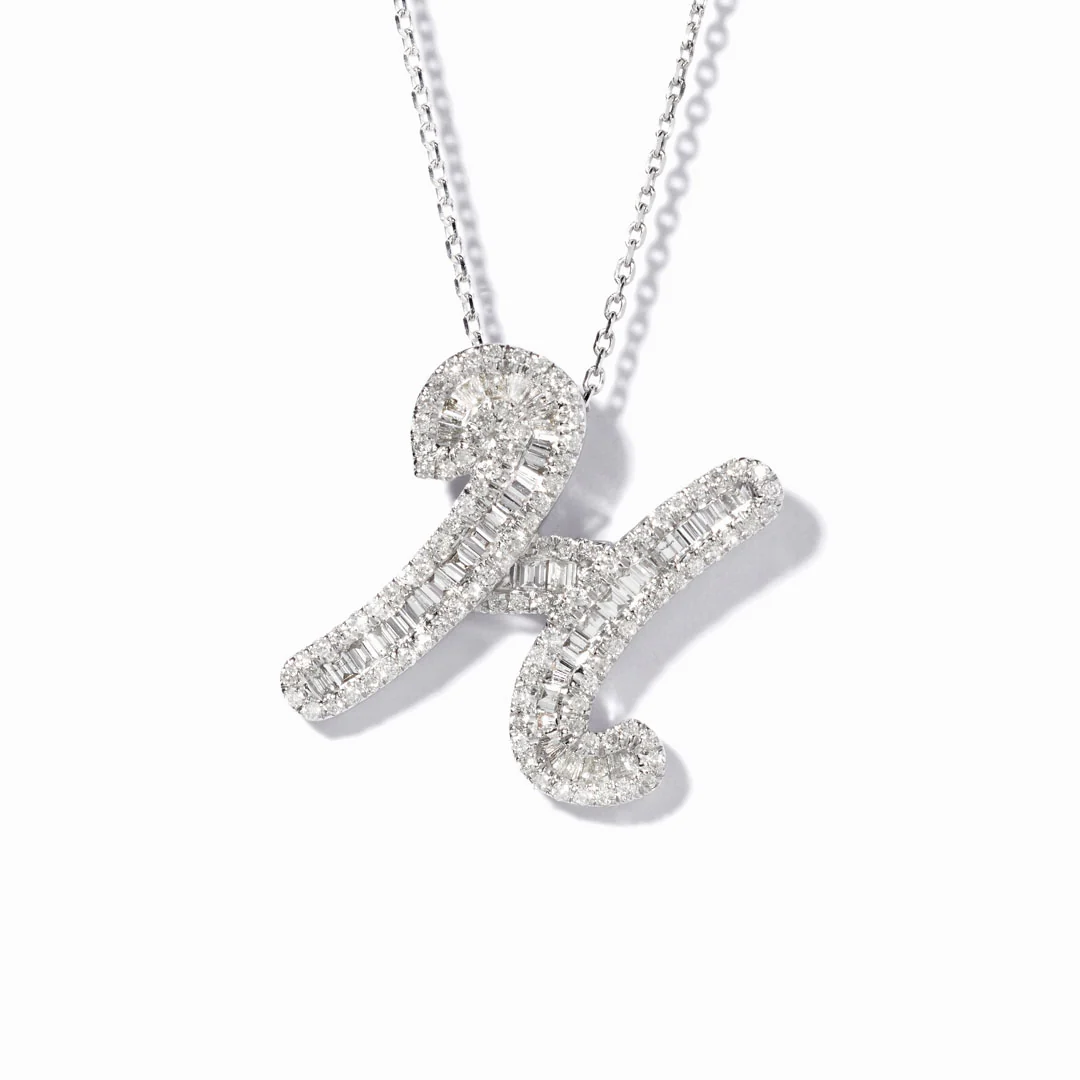 Classic Diamond Baguette Initial - Image 13