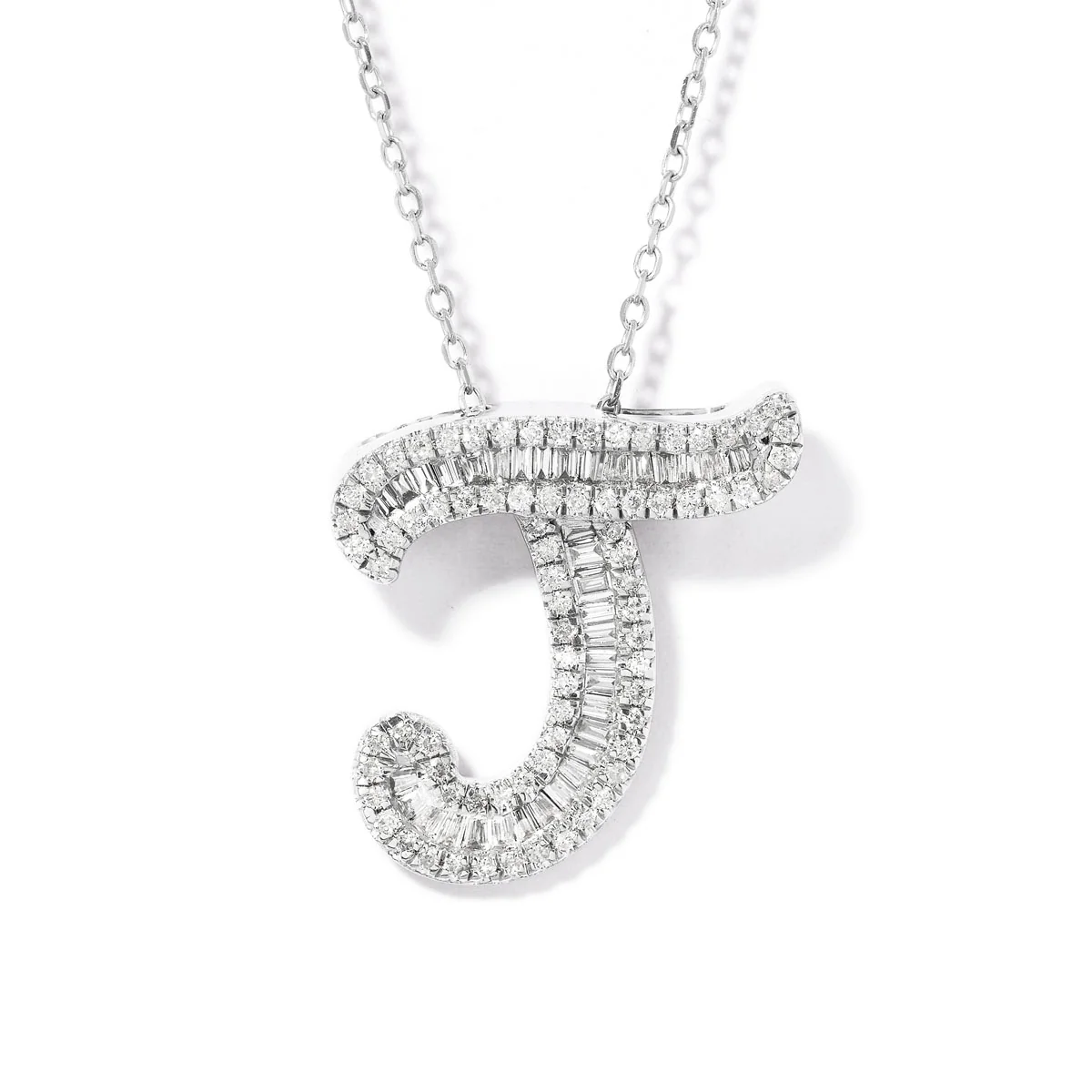Classic Diamond Baguette Initial - Image 14