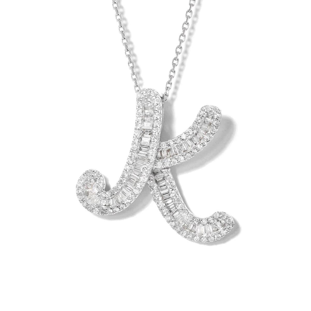 Classic Diamond Baguette Initial - Image 15