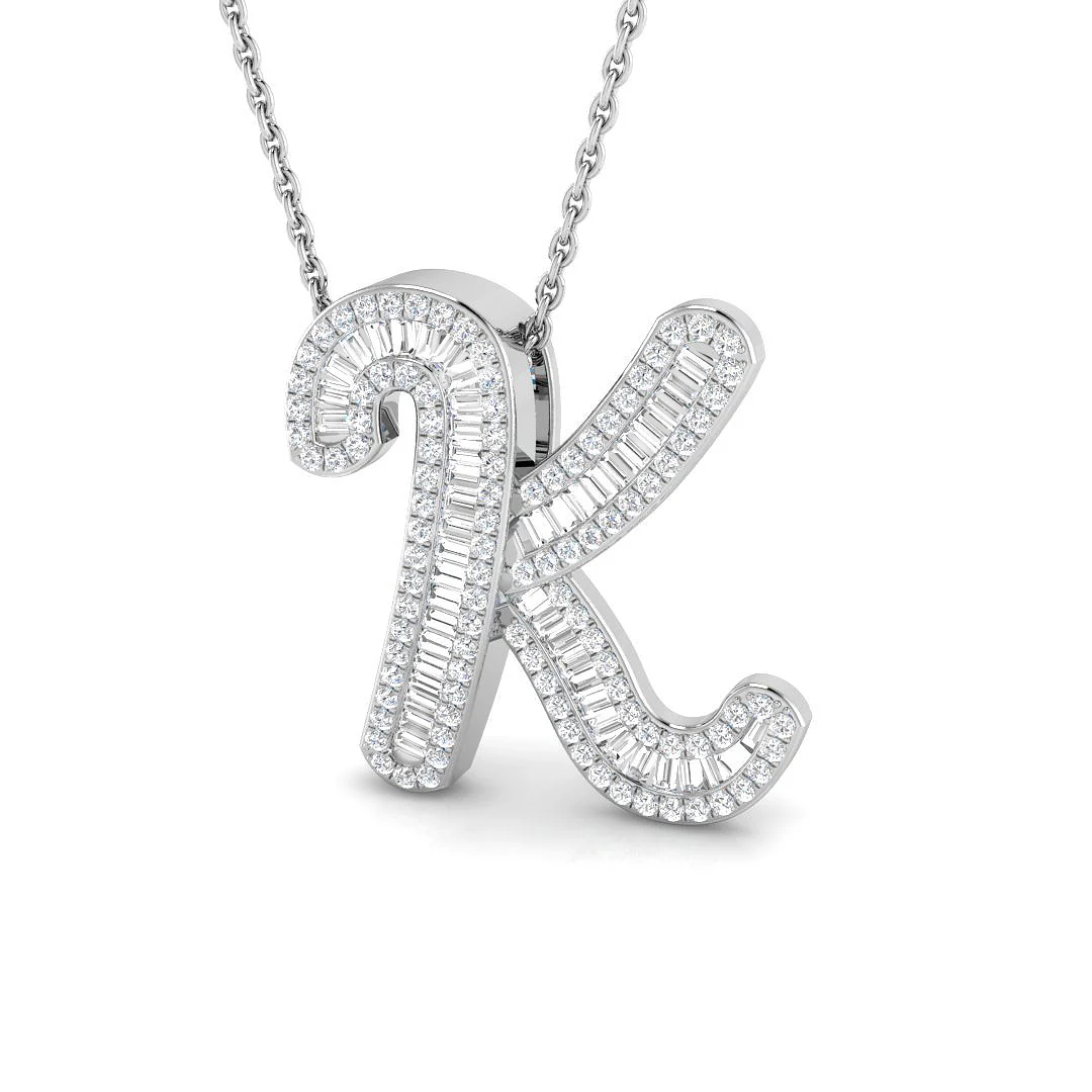Classic Diamond Baguette Initial - Image 30
