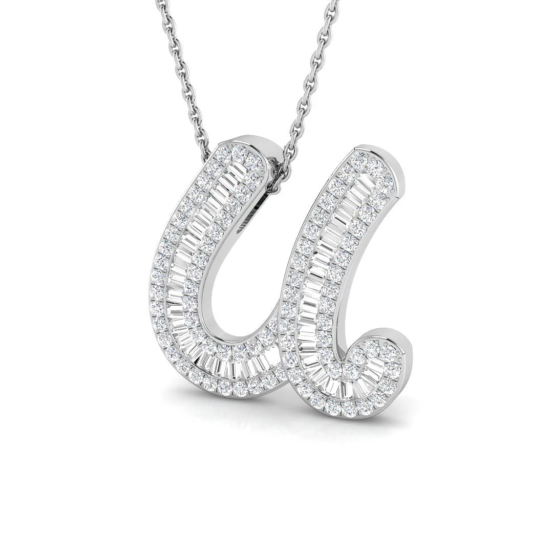 Classic Diamond Baguette Initial - Image 31