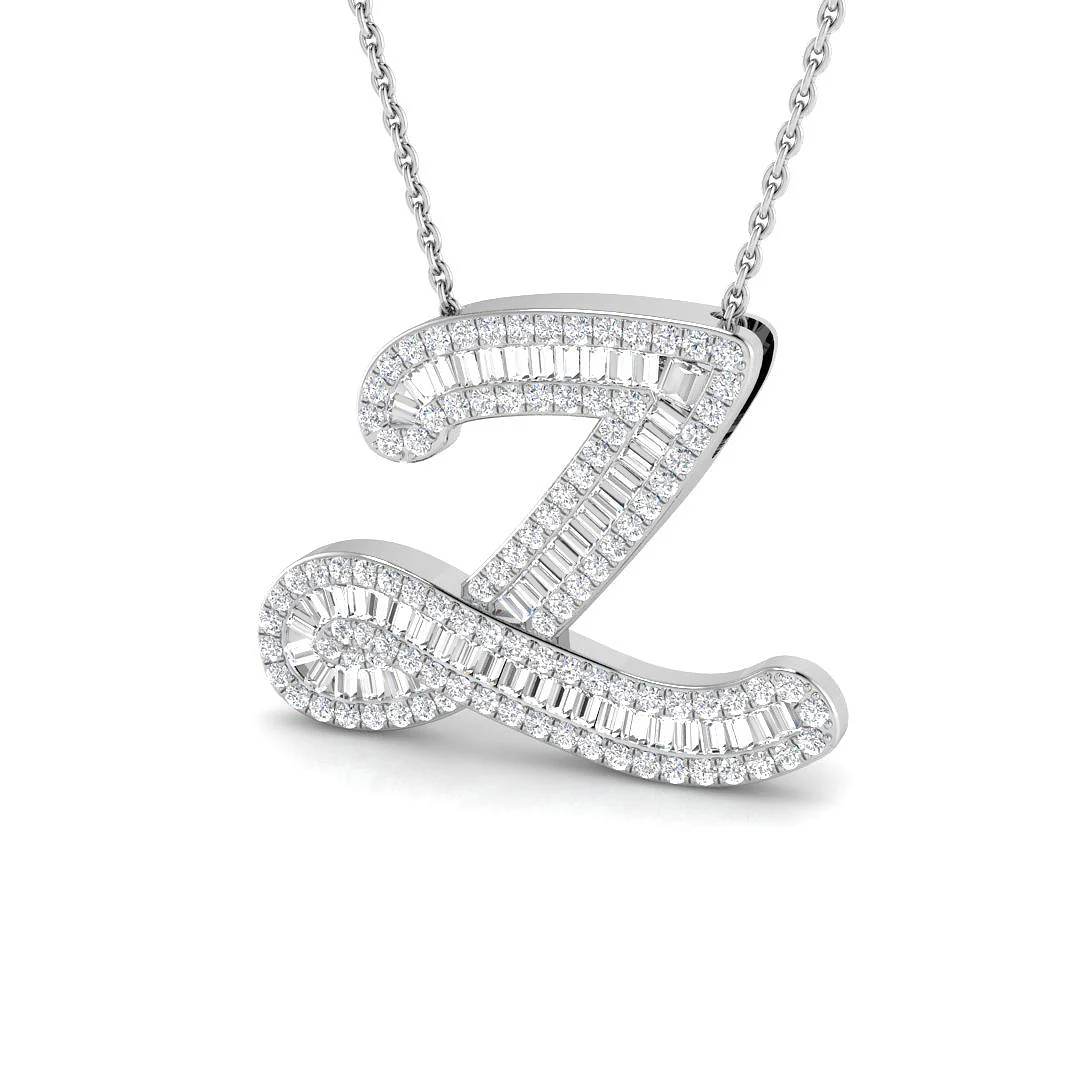 Classic Diamond Baguette Initial - Image 33