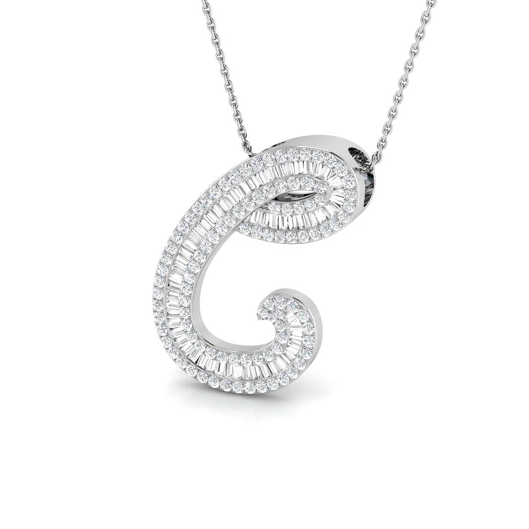Classic Diamond Baguette Initial - Image 38
