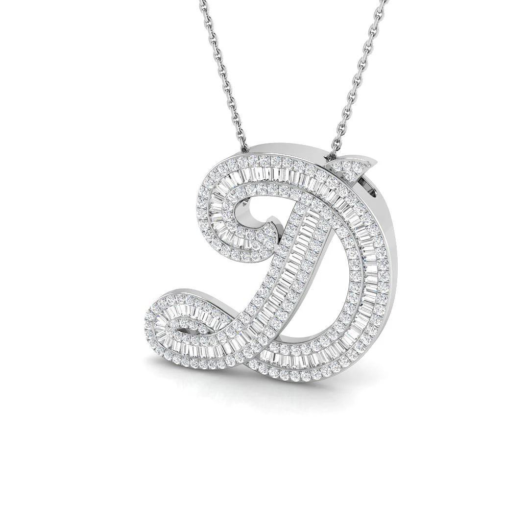 Classic Diamond Baguette Initial - Image 39