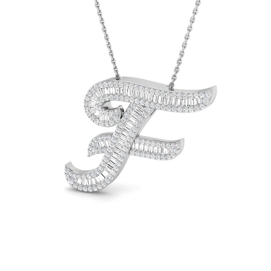 Classic Diamond Baguette Initial - Image 40