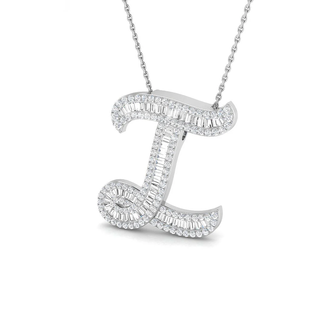 Classic Diamond Baguette Initial - Image 42