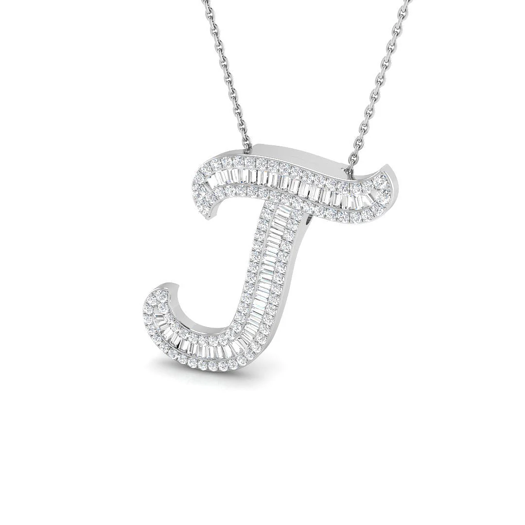 Classic Diamond Baguette Initial - Image 43