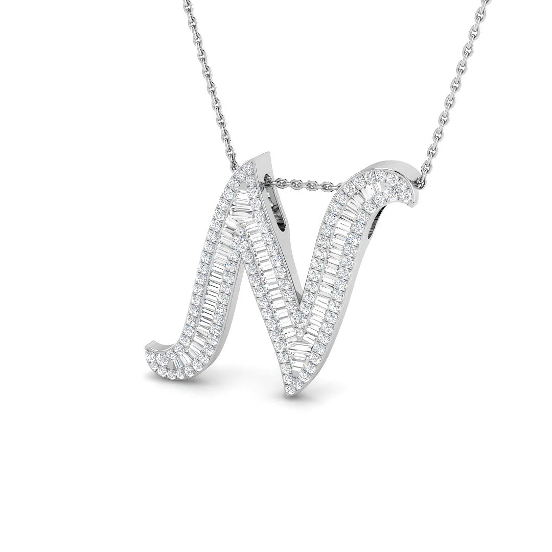 Classic Diamond Baguette Initial - Image 47