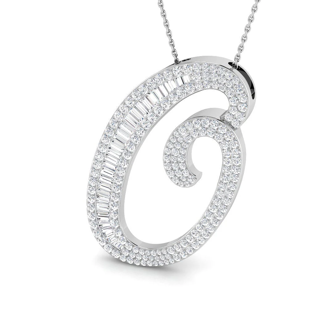 Classic Diamond Baguette Initial - Image 49