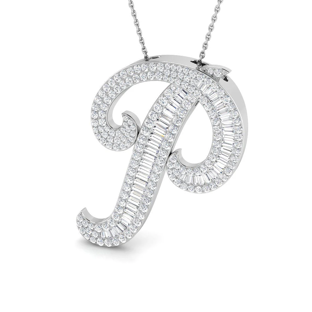 Classic Diamond Baguette Initial - Image 50
