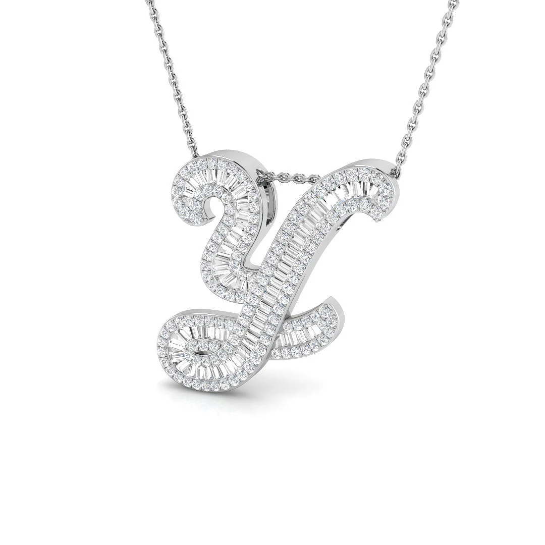 Classic Diamond Baguette Initial - Image 55